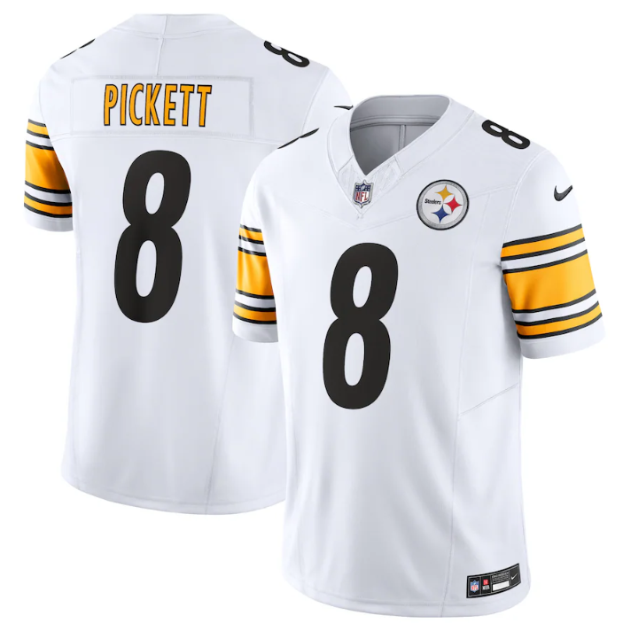 Kenny Pickett Pittsburgh Steelers white FUSE jersey