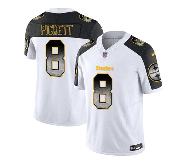 Kenny Pickett Pittsburgh Steelers white-black FUSE jersey