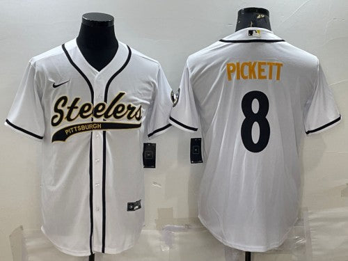 Kenny Pickett Pittsburgh Steelers white jersey