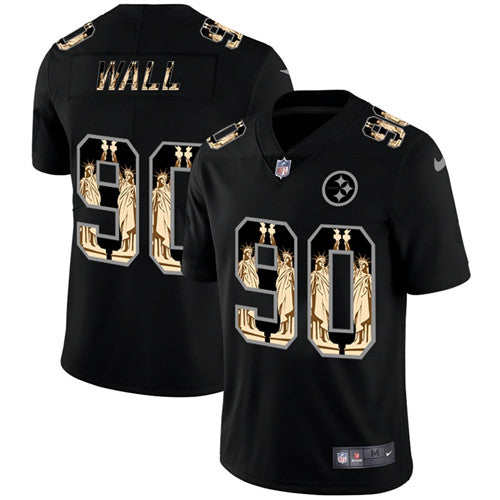 T J Watt Pittsburgh Steelers black jersey