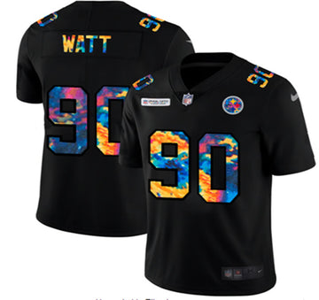 T J Watt Pittsburgh Steelers black jersey