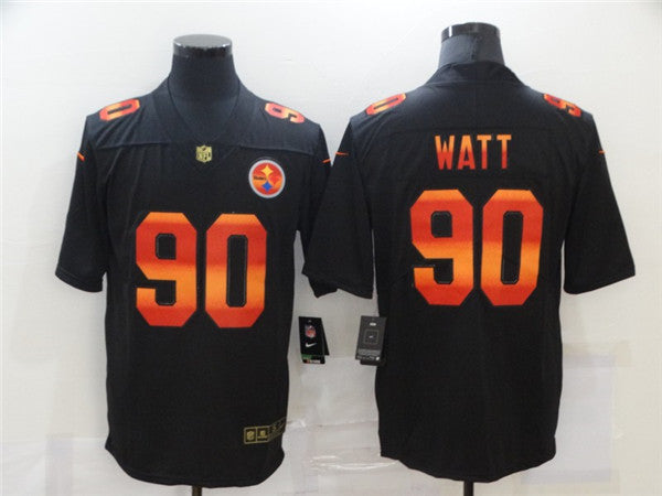 T J Watt Pittsburgh Steelers black Fashion jersey