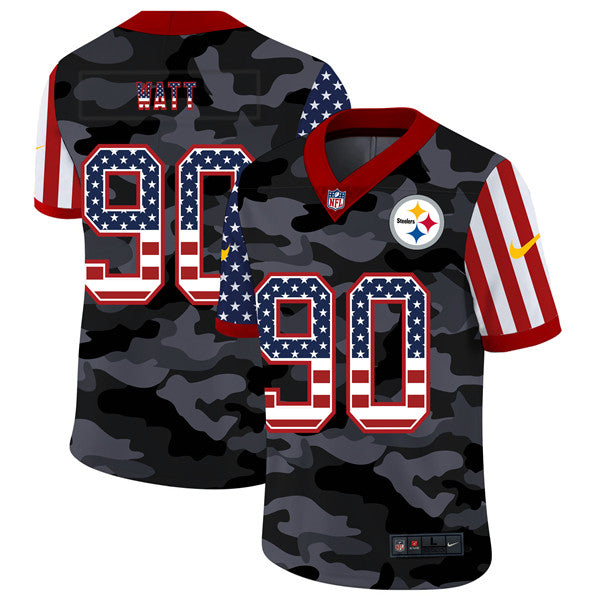 T J Watt Pittsburgh Steelers camo Camo jersey