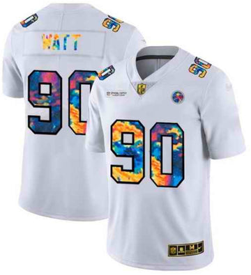 T J Watt Pittsburgh Steelers white jersey