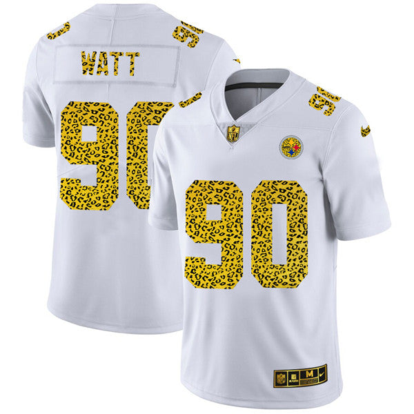 T J Watt Pittsburgh Steelers white Fashion jersey