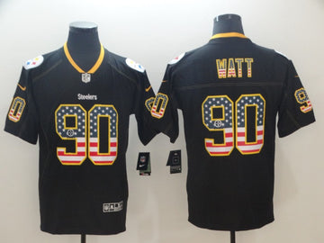 T J Watt Pittsburgh Steelers black Color Rush jersey
