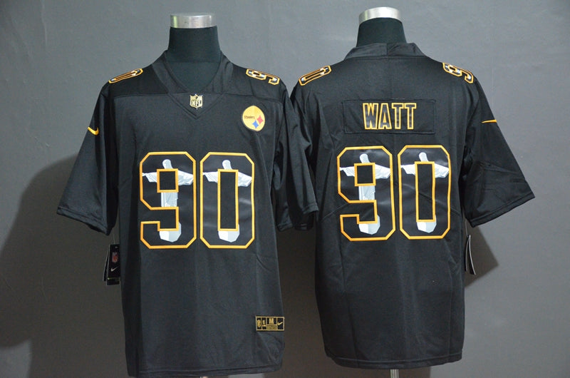 T J Watt Pittsburgh Steelers black jersey