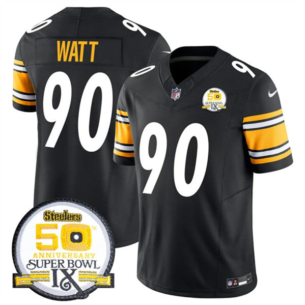TJ Watt Pittsburgh Steelers black FUSE jersey
