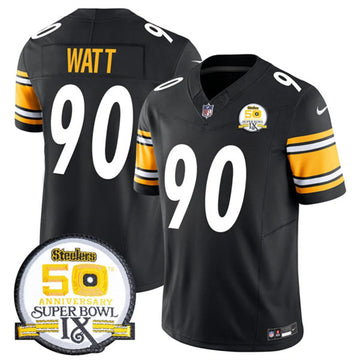 TJ Watt Pittsburgh Steelers black FUSE jersey