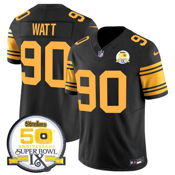 TJ Watt Pittsburgh Steelers black Color Rush jersey