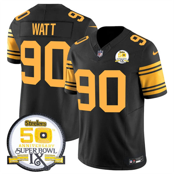TJ Watt Pittsburgh Steelers black Color Rush jersey