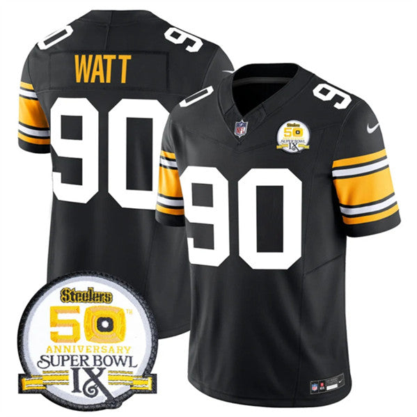 TJ Watt Pittsburgh Steelers black FUSE jersey