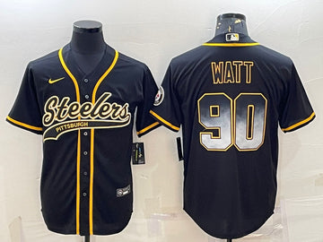 TJ Watt Pittsburgh Steelers black jersey