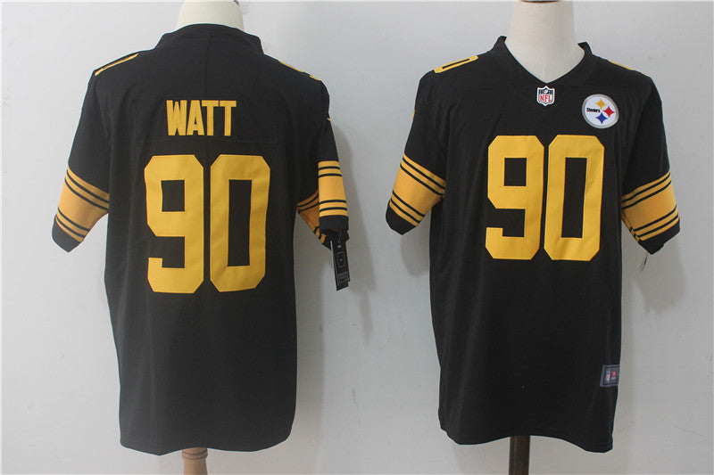 TJ Watt Pittsburgh Steelers black jersey