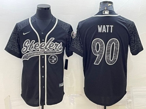 TJ Watt Pittsburgh Steelers black jersey