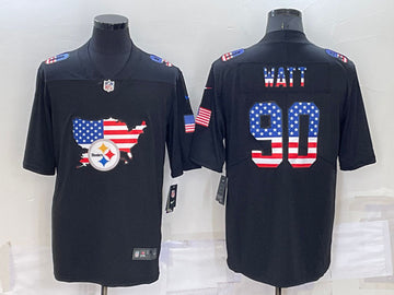TJ Watt Pittsburgh Steelers black jersey