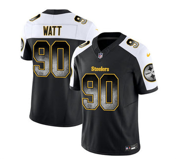 TJ Watt Pittsburgh Steelers black-white FUSE jersey