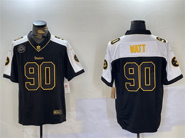 TJ Watt Pittsburgh Steelers black-white FUSE jersey