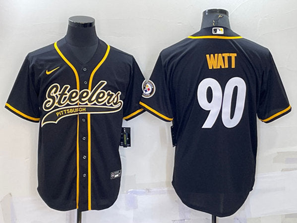 TJ Watt Pittsburgh Steelers black jersey