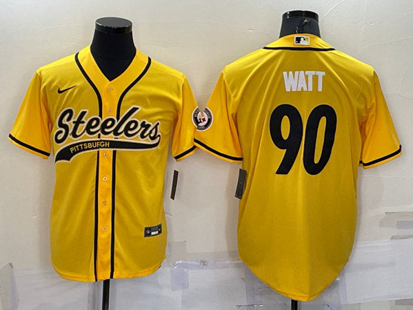TJ Watt Pittsburgh Steelers gold jersey