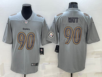 TJ Watt Pittsburgh Steelers gray Fashion jersey