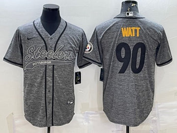 TJ Watt Pittsburgh Steelers gray jersey