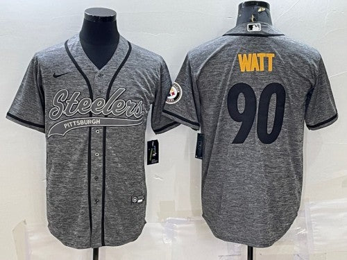 TJ Watt Pittsburgh Steelers gray jersey