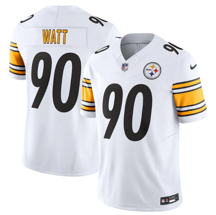 TJ Watt Pittsburgh Steelers white FUSE jersey