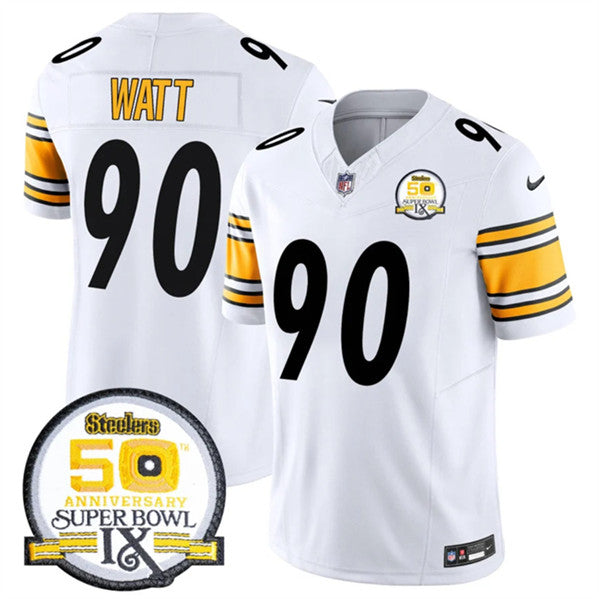 TJ Watt Pittsburgh Steelers white FUSE jersey