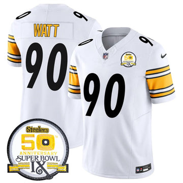 TJ Watt Pittsburgh Steelers white FUSE jersey
