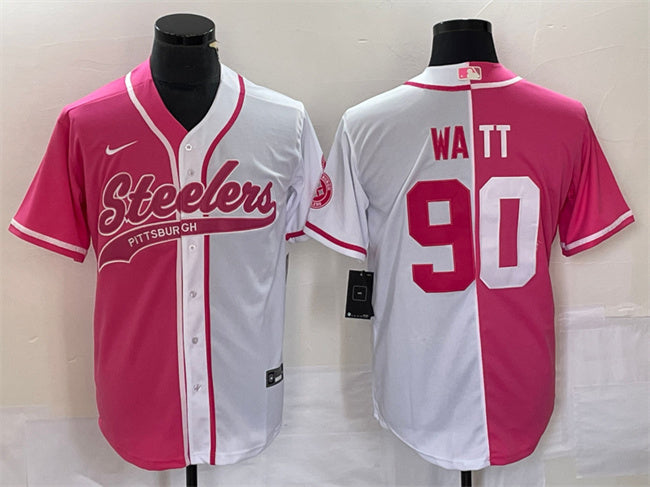 TJ Watt Pittsburgh Steelers white Split jersey