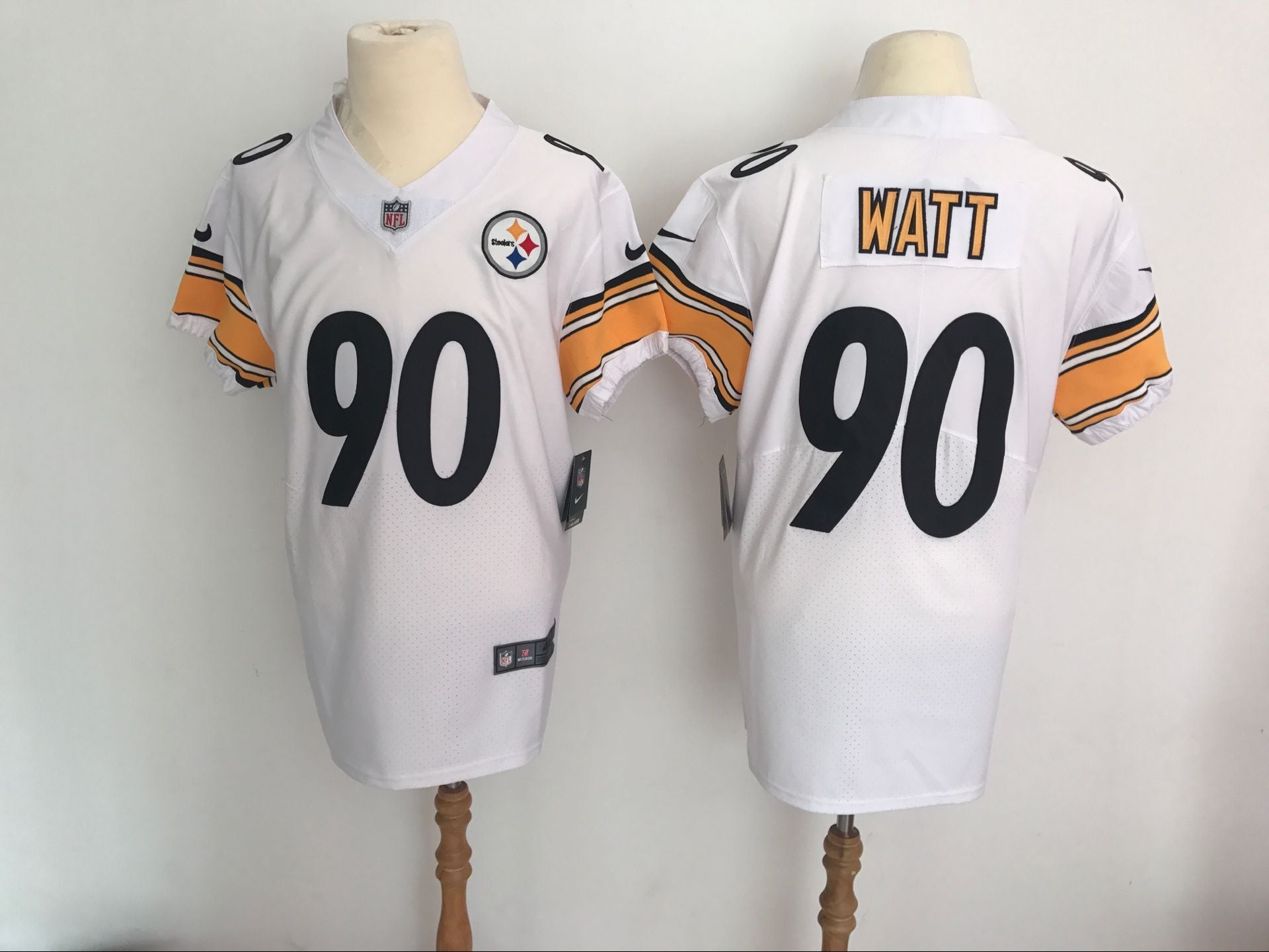 TJ Watt Pittsburgh Steelers white Elite jersey