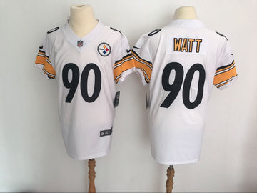 TJ Watt Pittsburgh Steelers white Elite jersey