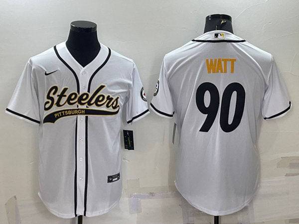 TJ Watt Pittsburgh Steelers white jersey