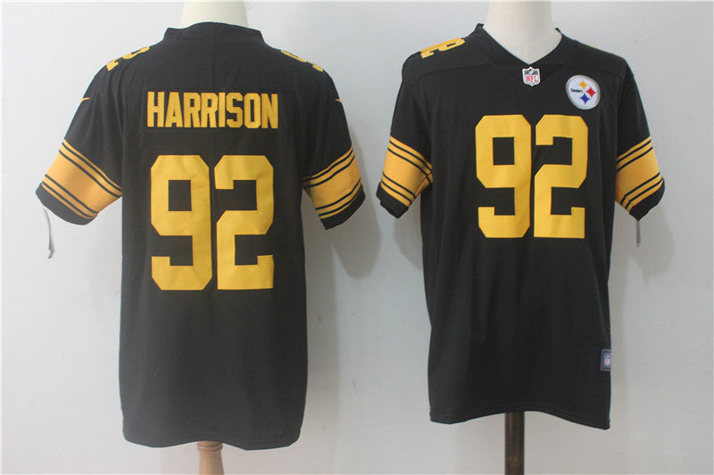 James Harrison Pittsburgh Steelers black jersey