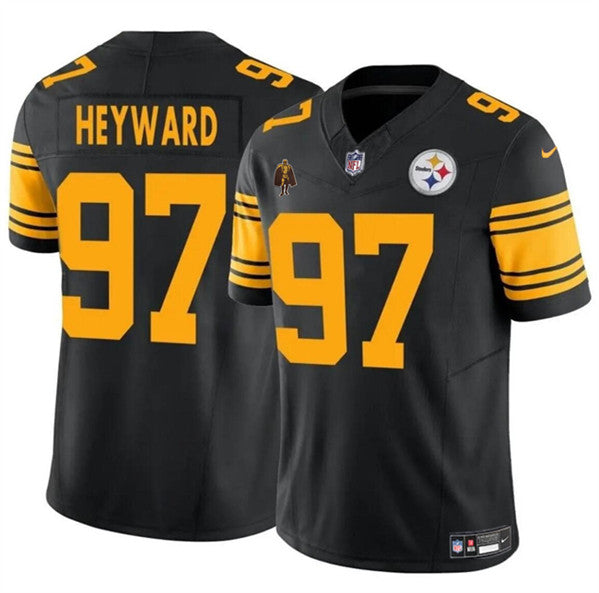 Cameron Heyward Pittsburgh Steelers black Color Rush jersey