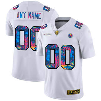 Custom Pittsburgh Steelers white jersey