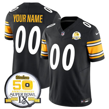 Custom Pittsburgh Steelers black FUSE jersey