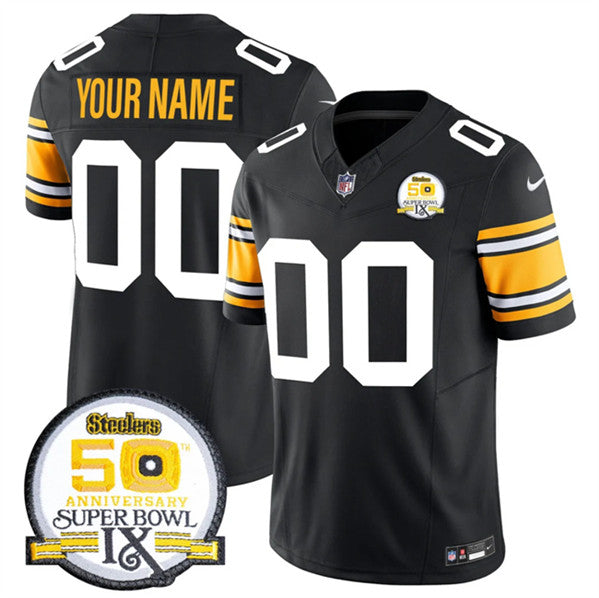 Custom Pittsburgh Steelers black FUSE jersey