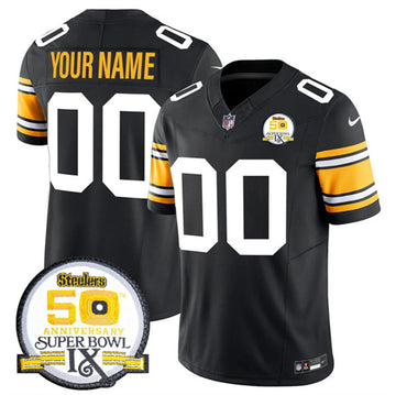 Custom Pittsburgh Steelers black FUSE jersey