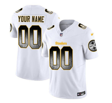 Custom Pittsburgh Steelers white FUSE jersey