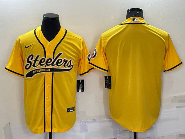 Custom Pittsburgh Steelers yellow jersey