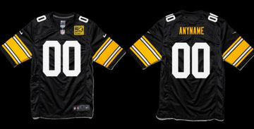 Custom Pittsburgh Steelers black Elite jersey