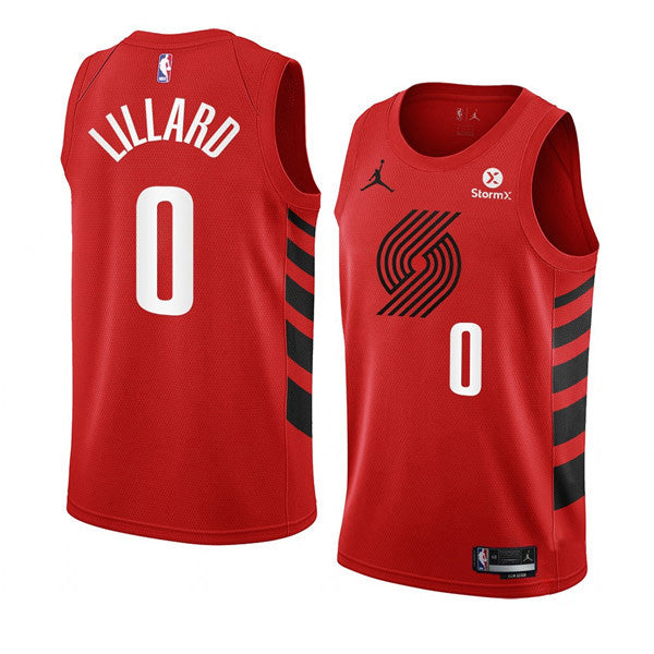 Damian Lillard Portland Trail Blazers red jersey