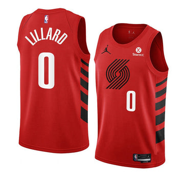 Damian Lillard Portland Trail Blazers red jersey