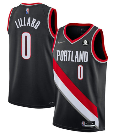 Damian Lillard Portland Trail Blazers black jersey