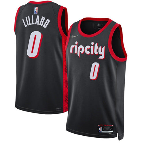 Damian Lillard Portland Trail Blazers black jersey