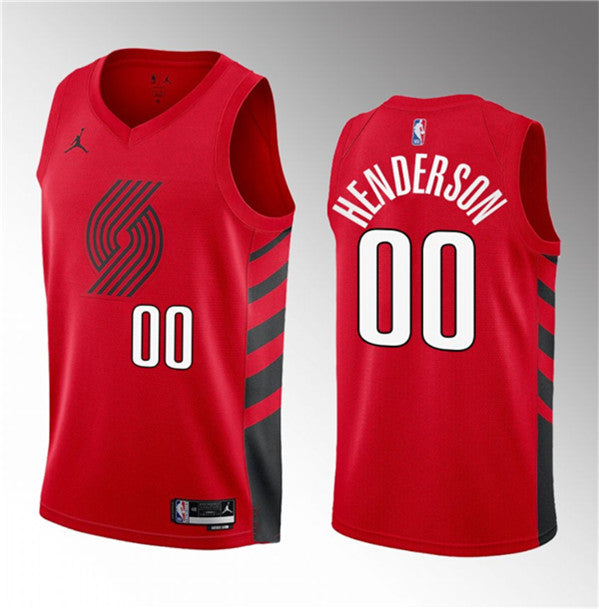 Scoot Henderson Portland Trail Blazers red jersey