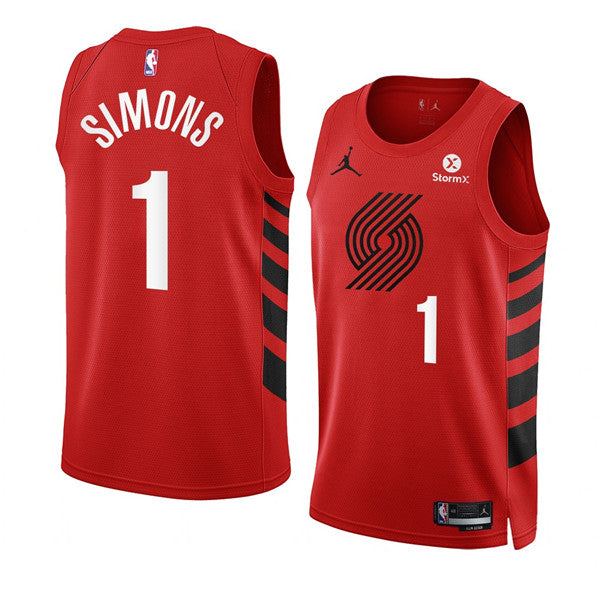 Anfernee Simons Portland Trail Blazers red jersey
