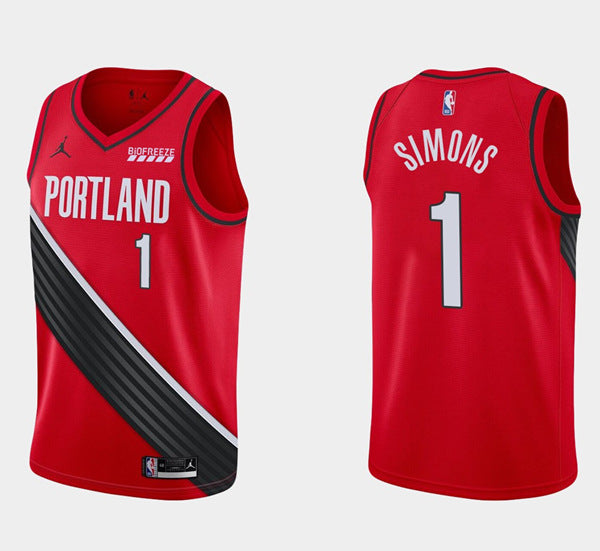 Anfernee Simons Portland Trail Blazers red jersey